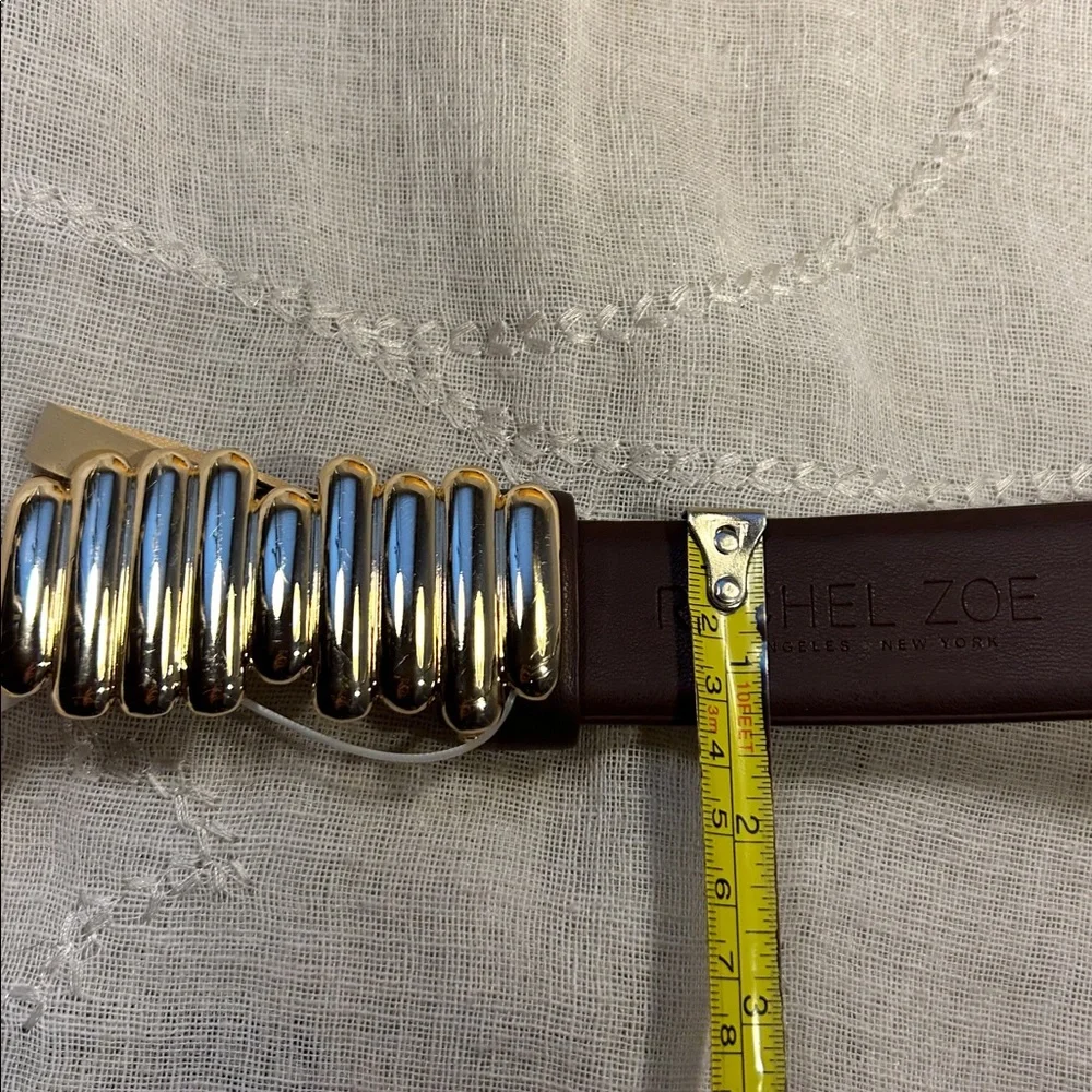 NWT Rachel Zoe classic belt with abstract buckle